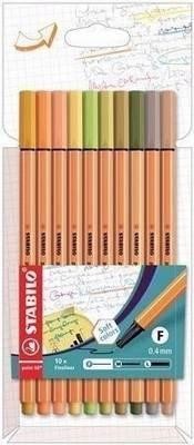 Rotulador Stabilo 8810-22 C/10 Point 88 colores nuevos
