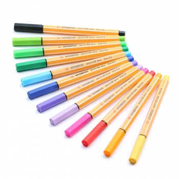 Rotulador Stabilo 8810-22 C/10 Point 88 colores nuevos