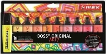 Rotulador Fluorescente Stabilo Boss colores calidos estuche/10 COL. 70/10-1-20 Arty Line