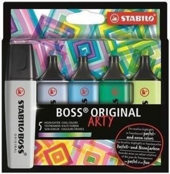 Rotulador Fluorescente Stabilo Boss colores frios estuche/5 COL. 70/5-02-2-20 Arty Line
