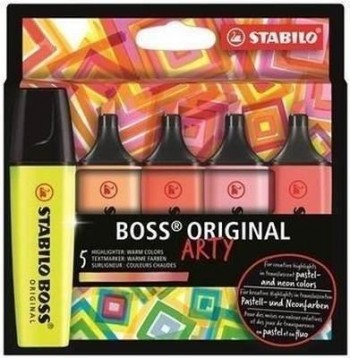 Rotulador Fluorescente Stabilo Boss colores calidos estuche/5 COL. 70/5-02-1-20 Arty Line