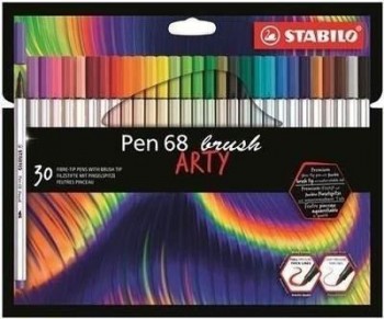 568/30-21-20 STABILO Pen brush ARTY LINE estuche cartón 30 uds.