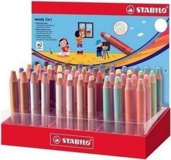Lapiz Stabilo Woody 3 en 1 colores pastel