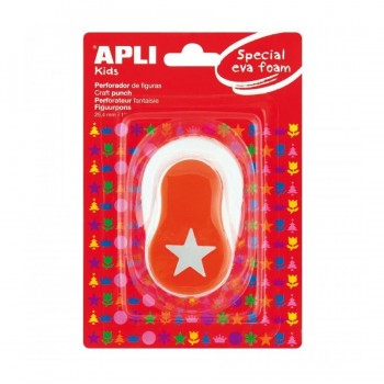 Taladro Apli 13298 Goma Eva estrella Naranja