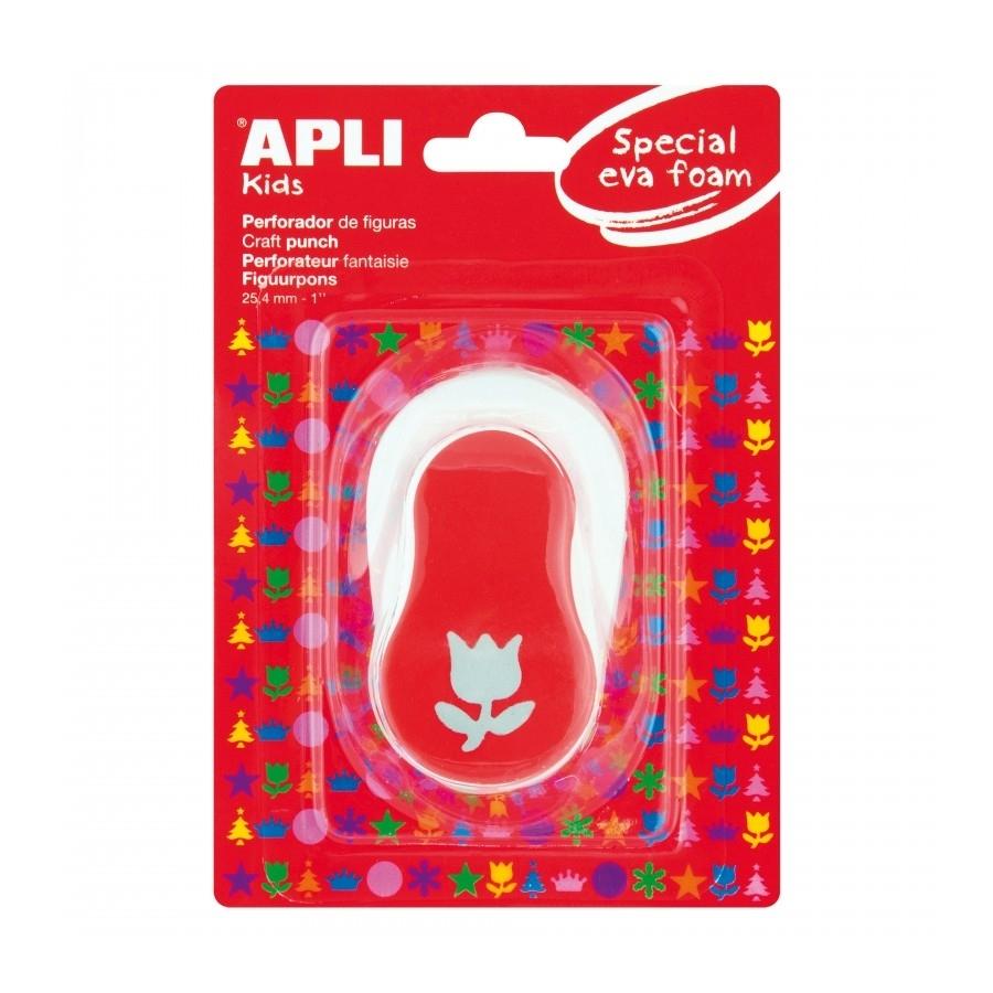 Taladro Apli 13299 goma eva tulipán rojo