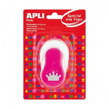 Taladro Apli 13300 goma eva corona rosa