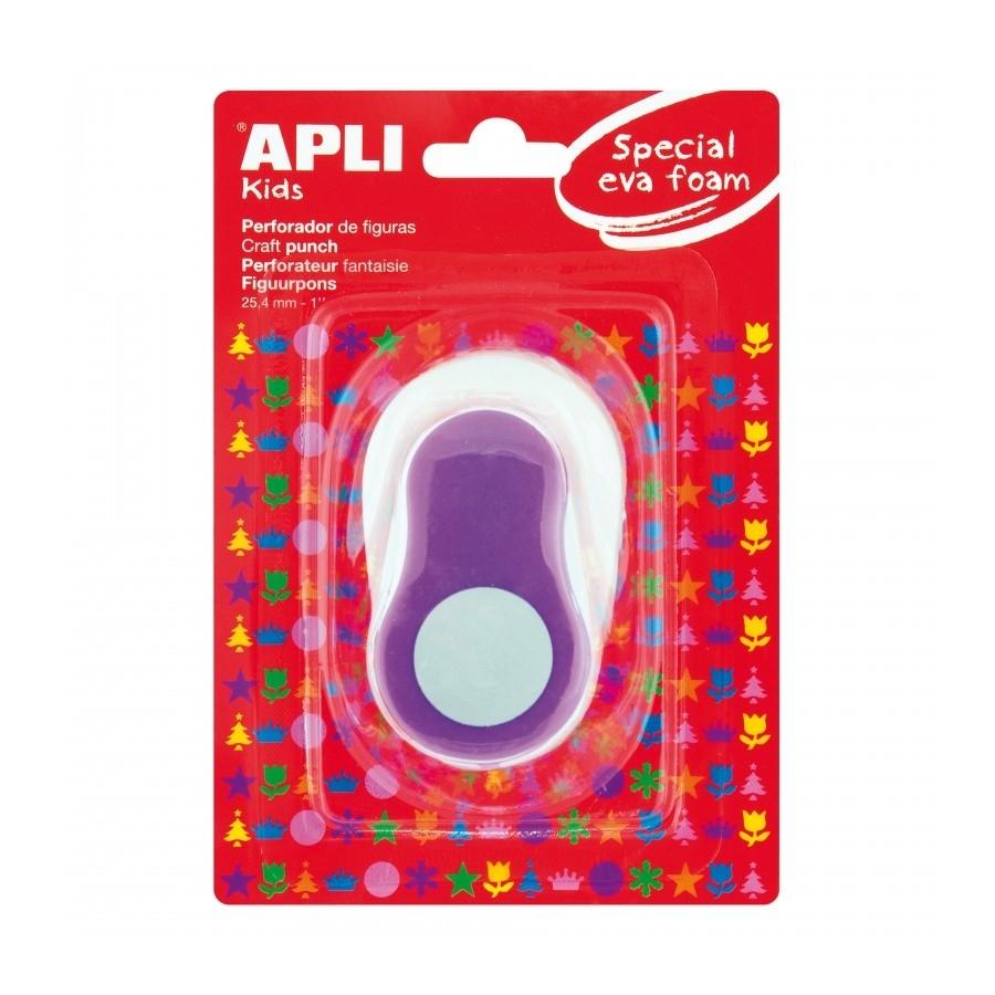 Taladro Apli 13301 goma eva redondo lila 25,4mm