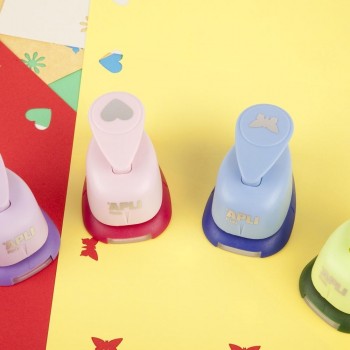 Taladro Apli 13068 papel corazón rosa