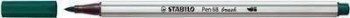 Rotulador Stabilo 568/53 Pen 68 brush C/10 verde turquesa