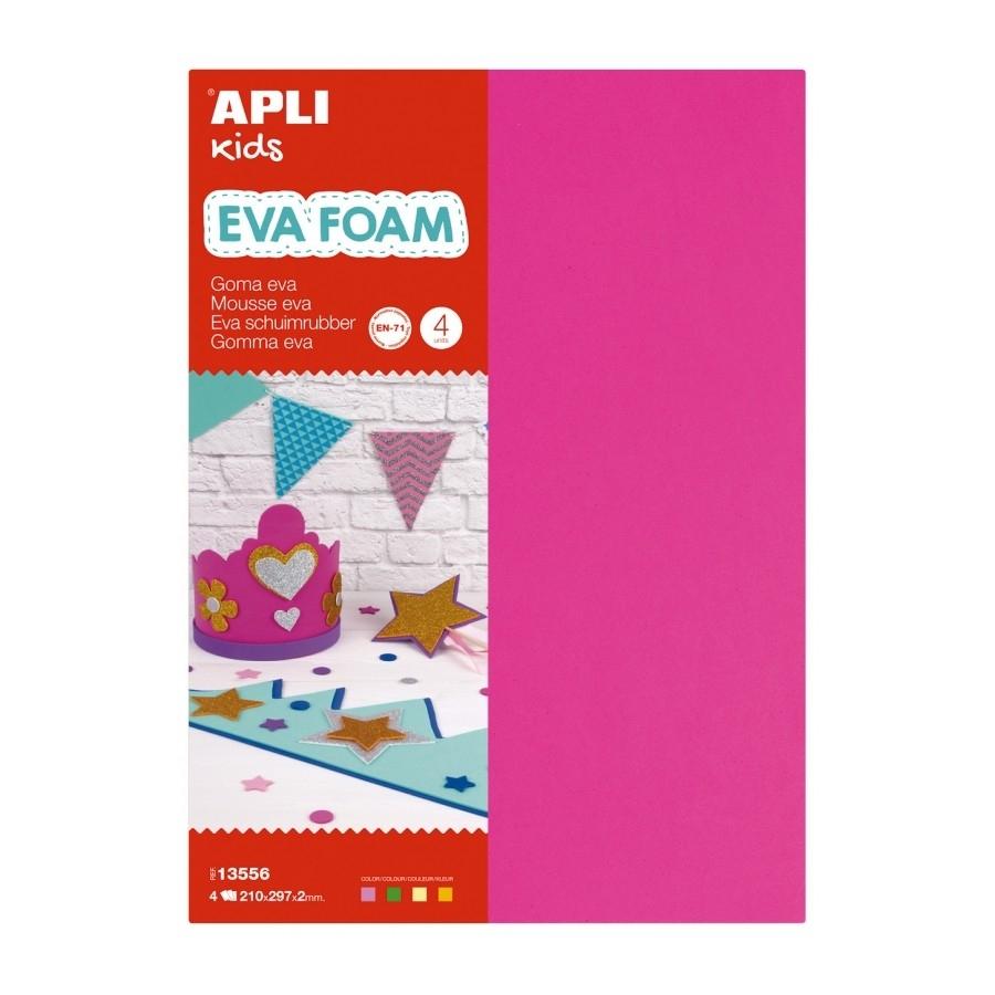 Goma Eva Apli Fluorescente STD.13556 B/4H. 20X30