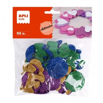 Goma Eva Apli 13487 Adhesiva Letras PURPUR. B/52 STD.