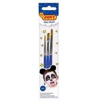 JOVI Bolsa colgable 3 pinceles maquillaje (plano, fino, redondo) 17903BR