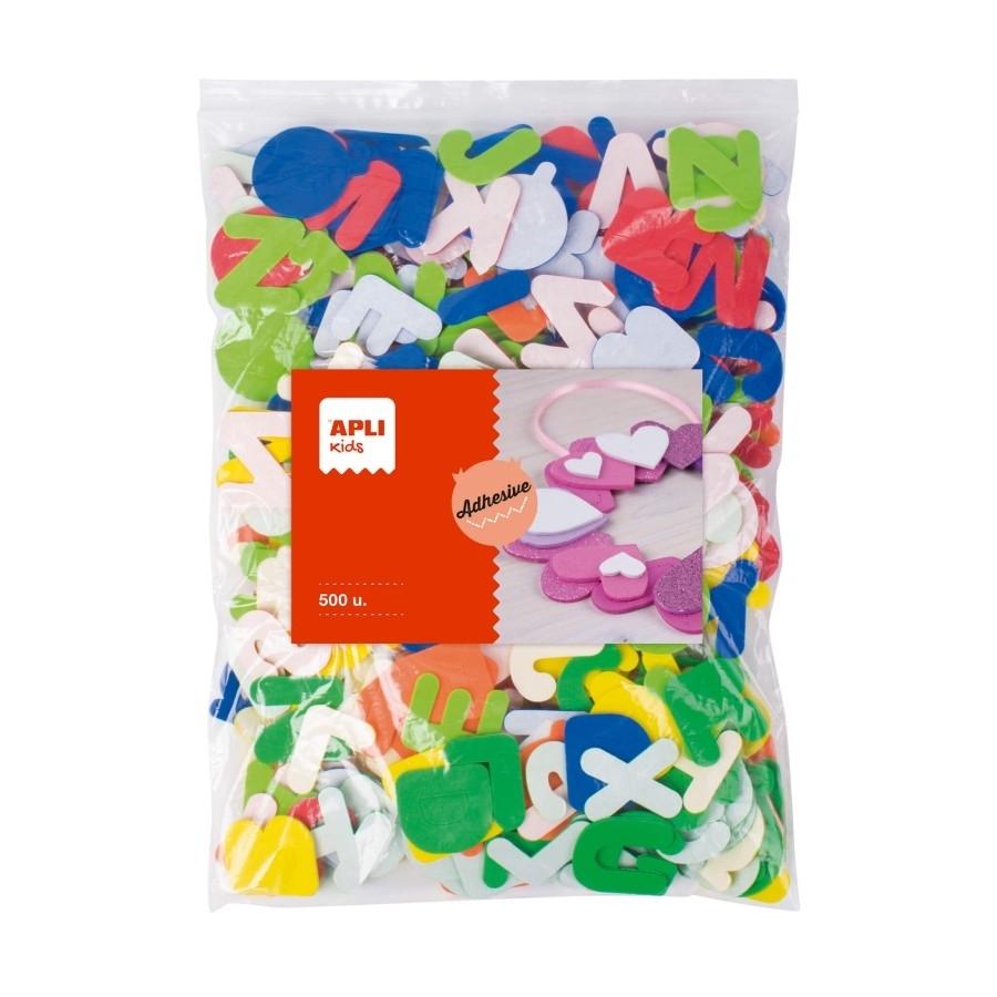 B.500 formas goma eva Apli letras adhesivas 17439