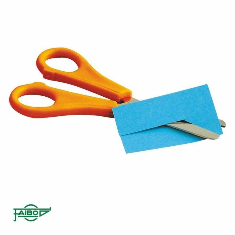 Tijera Faibo TE-13-BZ escolar Zurdos 13cm.