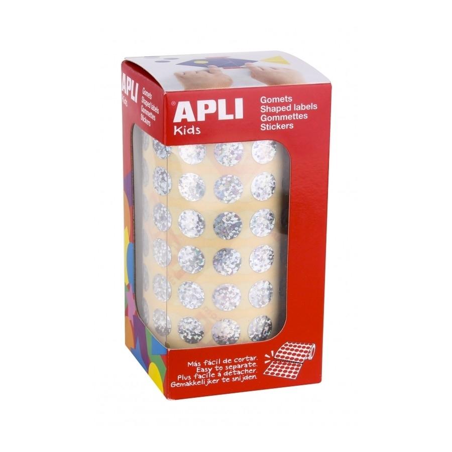R.5192 gomets circulares Apli diam 10,5mm holográfico