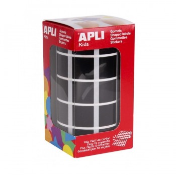 Gomets geométricos en rollo Apli cuadrados