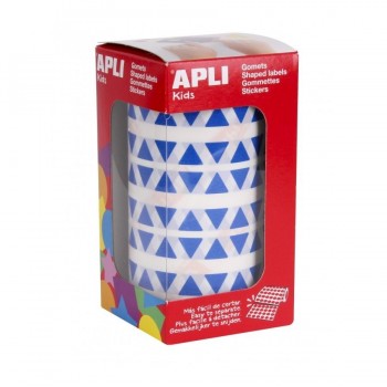 Gomets geométricos en rollo Apli triangular