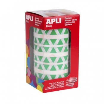 Gomets geométricos en rollo Apli triangular