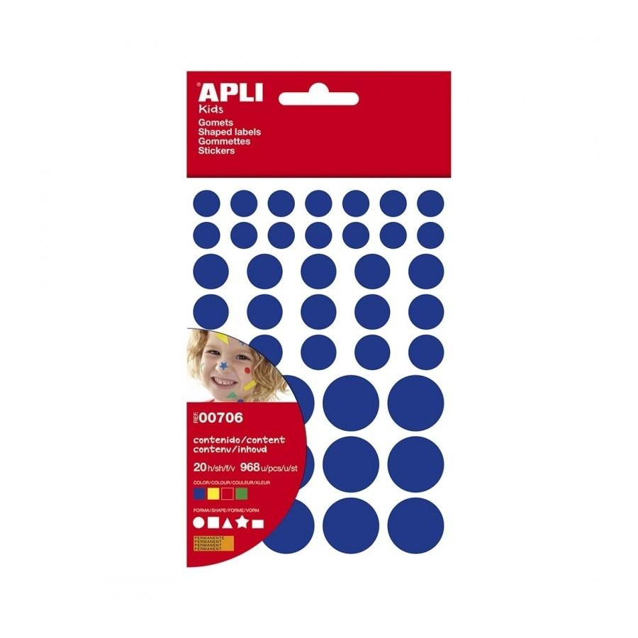 Gomets geométricos Apli en bolsa