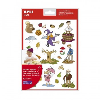 Gomets temáticos Apli  en bolsa