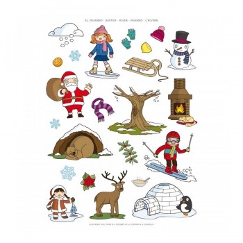 Gomets temáticos Apli  en bolsa