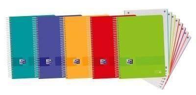 Bloc espiral Oxford 400149423 A4+ tapa plastico 160H 90G cuadros 5X5