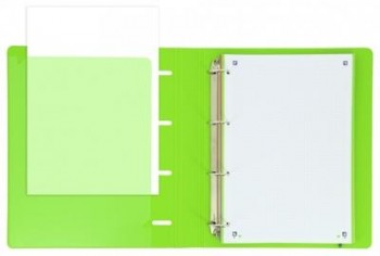 Carpebloc Oxford 400160535 A4+ POLYFOAM recambio cuadros 5X5 verde manzana