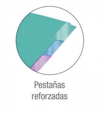 Separador cartulina Oxford 400149957 A4 10 posiciones 10 colores