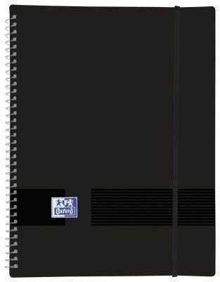 Carpeta espiral 30 fundas Oxford 400160223 A4 con goma negro