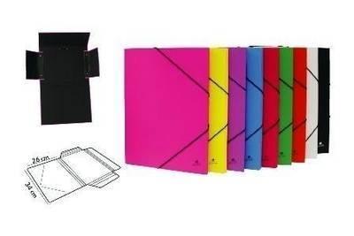 Exp. Carpeta Mariola con solapa carton forrado plas. folio goma sol. 32 uds. 4786SU-EX