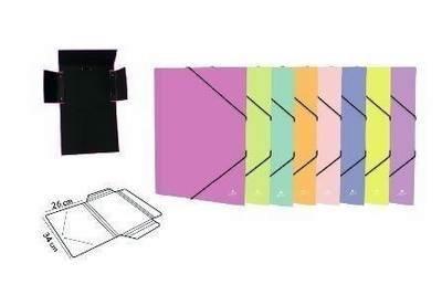 Exp. 24 carpetas Mariola carton forrado plas. mate folio goma solapa 8 colores stf. 4788SU-EX