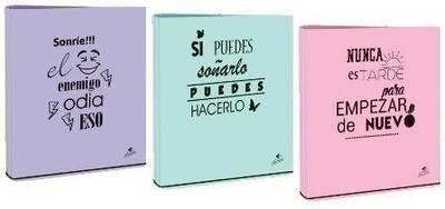Exp. 12 carpetas Mariola folio 4a. 40 mm mixta  6 frases std. 592FF-EX
