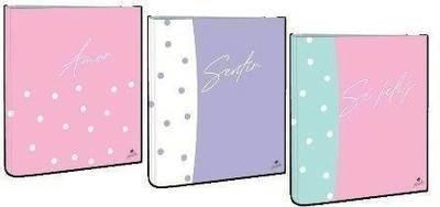 Exp. 12 carpetas Mariola folio 4a. 40 mm mixta  6 diseños std. 592LU-EX