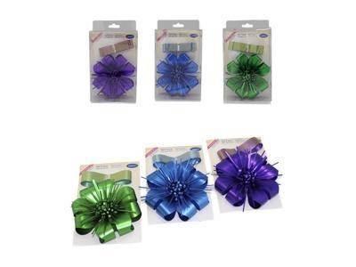 326561 SET COCA FLOR 10 CM + LAZO 1 METRO METALIZADO POESSA