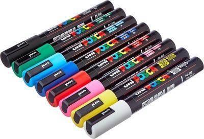 Rotulador Posca fuerte B/8 colores PC5M 182634809