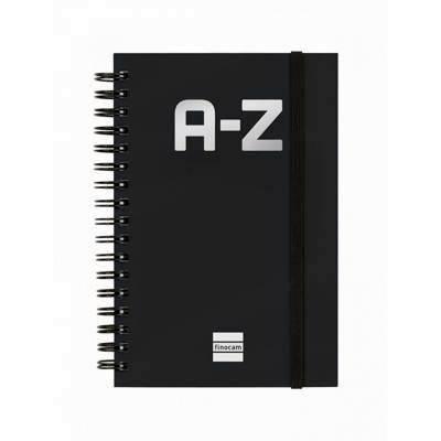 Indice espiral Finocam A-Z PP. 10x15 Negro 8511560