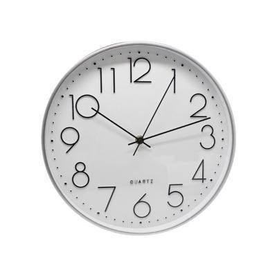 RELOJ OFICINA PLATA  30 CM 329868