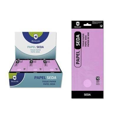 PAPEL SEDA LISO ROSA. BOLSA 10 HOJAS 326616