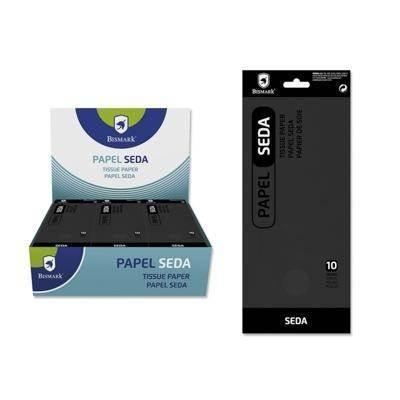 PAPEL SEDA LISO NEGRO. BOLSA 10 HOJAS 326619