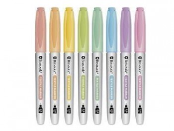 ROTULADOR PERMANENTE TEXTIL SET 8 COLORES PASTEL 329374