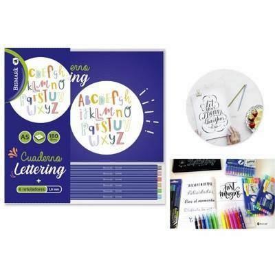 BLOCK DE LETTERING A5 +6 ROTULADORES PUNTA FINA 330138