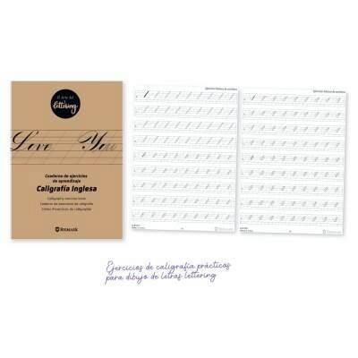 BLOCK DE LETTERING TAPA KRAFT A4 24 HOJAS 330133