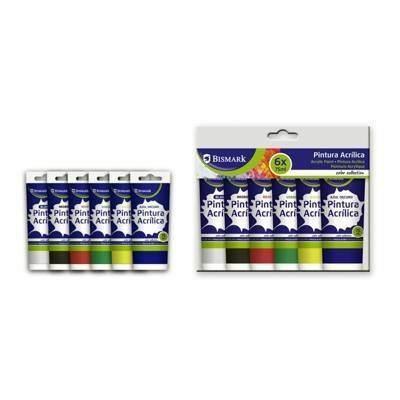 PACK 6 COLORES BASICOS PINTURA ACRILICA 75 ML 330033