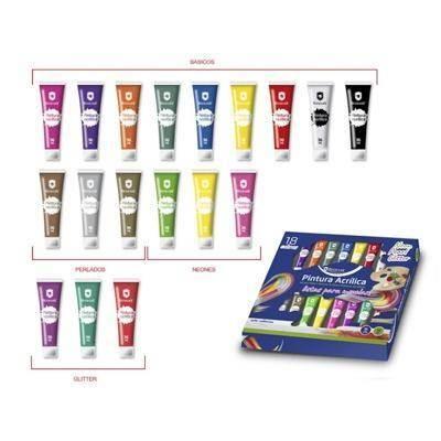 SET DE PINTURAS 18 UND  X 36 ML 329602