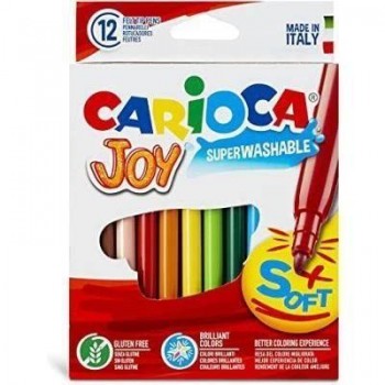 Rotulador Carioca Joy caja de 12 colores 40531