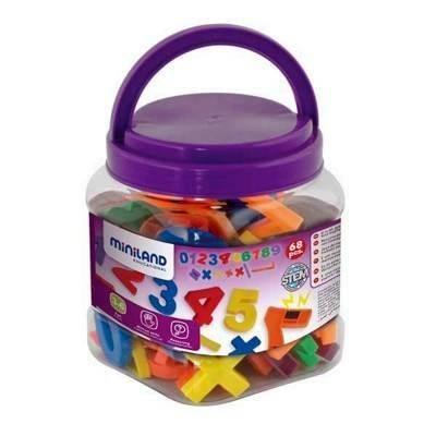 Bote de números magnéticos Miniland