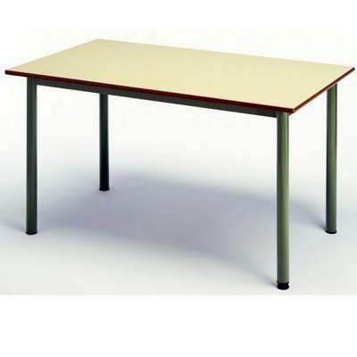 Mesa polivalente estructura verde 140x80cm verde ministerio