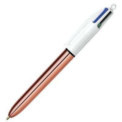 Boligrafo Bic 4 Colores Oro Rosa 504894