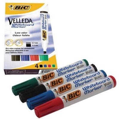Rotulador Velleda Bic B/4 Surtido STANDARD 904950