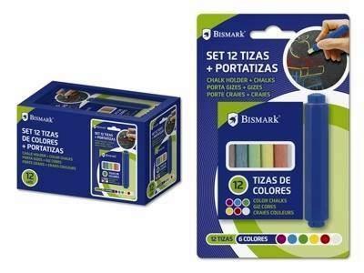 BISMARK SET 12 TIZAS + PORTATIZAS BLISTER 328229